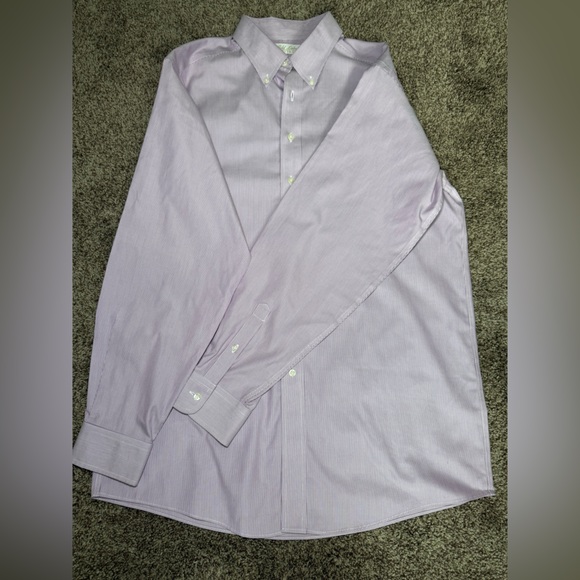 Gold Label Men's  Pink With‎ White Stripes Dress Shirt - Picture 12 of 12